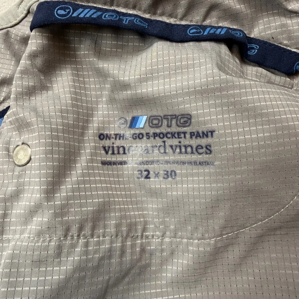 Vineyard Vines OTG On-The-Go 5-Pocket Pants Gray 32x30 1P001171 Mens Stretch